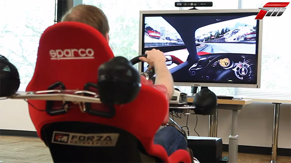 Forza Motorsport 4 Headtracking по средством Kinect