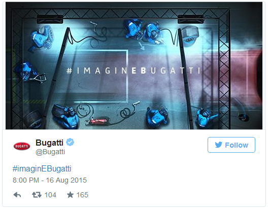 Bugatti твит
